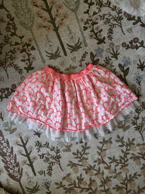 GAP Kids Coral Eyelet and Tulle Skirt